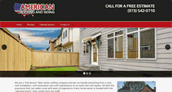 Desktop Screenshot of americanroofingandsiding.com