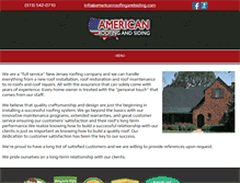 Tablet Screenshot of americanroofingandsiding.com